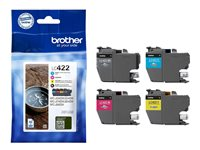 Brother LC422 Multipack - Paquete de 4 - negro, amarillo, cián, magenta - original - cartucho de tinta - para Brother MFC-J5345DW LC422VALDR