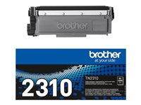 Brother TN2310 - Negro - original - cartucho de tóner - para Brother DCP-L2500, L2520, L2560, HL-L2300, L2340, L2360, L2365, MFC-L2700, L2720, L2740 TN2310