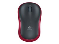 Logitech M185 - Ratón - óptico - inalámbrico - 2.4 GHz - receptor inalámbrico USB - rojo 910-002240