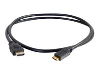 C2G Value Series 1.5m High Speed HDMI to HDMI Mini Cable with Ethernet - 4K - UltraHD - Cable HDMI con Ethernet - mini HDMI macho a HDMI macho - 1.5 m - negro 81999