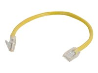 C2G Cat5e Non-Booted Unshielded (UTP) Network Patch Cable - Cable de interconexión - RJ-45 (M) a RJ-45 (M) - 0.5 m - UTP - CAT 5e - trenzado, uniboot - amarillo 83100