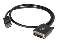 C2G 1m DisplayPort to Single Link DVI-D Adapter Cable M/M - DP to DVI - Black - Cable DisplayPort - enlace simple - DisplayPort (M) a DVI-D (M) - 1 m - negro 84328