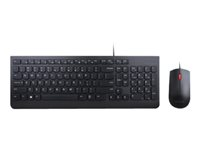 Lenovo Essential Wired Combo - Juego de teclado y ratón - USB - español - para ThinkCentre M70q Gen 3; M70s Gen 3; M70t Gen 3; M90q Gen 2; ThinkPad T14 Gen 3; T14s Gen 3 4X30L79915