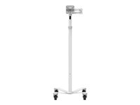 Compulocks Extended VESA Articulating Tablet Arm Rolling Cart - Carrito - para pantalla LCD - médico - blanco - tamaño de pantalla: hasta 15'' MCRSTDEXW