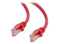 C2G - Cable de interconexión - RJ-45 (M) a RJ-45 (M) - 1 m - UTP - CAT 6 - atornillado, sin enganches - rojo 82472