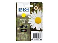 Epson 18 - 3.3 ml - amarillo - original - blíster con alarmas de RF/acústica - cartucho de tinta - para Expression Home XP-212, 215, 225, 312, 315, 322, 325, 412, 415, 422, 425 C13T18044022