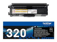 Brother TN320BK - Negro - original - cartucho de tóner - para Brother DCP-9055, DCP-9270, HL-4140, HL-4150, HL-4570, MFC-9460, MFC-9465, MFC-9970 TN320BK