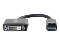 C2G 8in DisplayPort to DVI-D (Single-Link) Adapter Converter - M/F - Adaptador de vídeo - DisplayPort (M) a DVI-D (H) - negro 54321