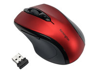 Kensington Pro Fit Mid-Size - Ratón - diestro - óptico - inalámbrico - 2.4 GHz - receptor inalámbrico USB - Rojo rubí K72422WW