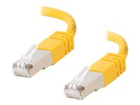 C2G Cat5e Booted Shielded (STP) Network Patch Cable - Cable de interconexión - RJ-45 (M) a RJ-45 (M) - 7 m - STP - CAT 5e - moldeado - amarillo 83815