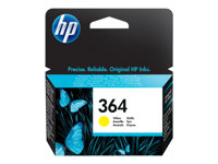 HP 364 - Amarillo - original - blíster - cartucho de tinta - para Deskjet 35XX; Photosmart 55XX, 55XX B111, 65XX, 65XX B211, 7510 C311, B110, Wireless B110 CB320EE#301