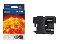 Brother LC980BK - Negro - original - cartucho de tinta - para Brother DCP-145, 163, 167, 193, 195, 197, 365, 373, 375, 377, MFC-250, 255, 290, 295, 297 LC980BK