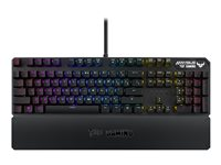 ASUS TUF Gaming K3 - Teclado - retroiluminación - USB - gris pistola 90MP01Q0-BKSA00