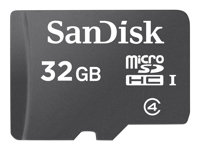 SanDisk - Tarjeta de memoria flash - 32 GB - Class 4 - microSDHC - negro SDSDQM-032G-B35A