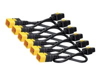 APC - Cable de alimentación - IEC 60320 C19 a IEC 60320 C20 - CA 240 V - 16 A - 1.22 m - trabado - negro - para P/N: SMT2200I-AR, SMT2200R2I-AR, SMT3000I-AR, SMT3000R2I-AR, SRT1500XLI, SRT2200XLI-KR AP8714S