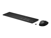 HP 655 - Juego de teclado y ratón - inalámbrico - 2.4 GHz - español - negro - para Pro x360 Fortis 11 G9 Notebook; ProBook 445 G9 Notebook 4R009AA#ABE