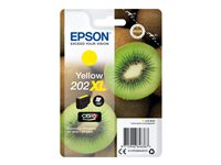 Epson 202XL - 8.5 ml - XL - amarillo - original - blíster con alarmas de RF/acústica - cartucho de tinta - para Expression Premium XP-6000, XP-6005 C13T02H44020