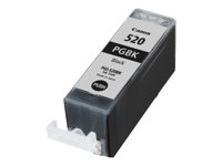 Canon PGI-520BK - 19 ml - negro - original - depósito de tinta - para PIXMA iP3600, iP4700, MP540, MP550, MP560, MP620, MP630, MP640, MP980, MP990, MX860, MX870 2932B001