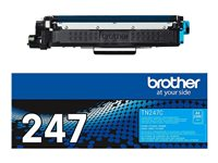 Brother TN247C - Cián - original - cartucho de tóner - para Brother DCP-L3510, L3517, L3550, HL-L3270, L3290, MFC-L3710, L3730, L3750, L3770 TN247C