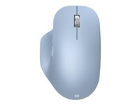 Microsoft Bluetooth Ergonomic Mouse - Ratón - ergonómico - óptico - 5 botones - inalámbrico - Bluetooth 5.0 LE - azul pastel 222-00055