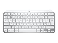 Logitech MX Keys Mini for Business - Teclado - retroiluminación - inalámbrico - Bluetooth LE - QWERTY - Pan Nordic - gris pálido 920-010605