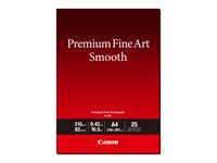 Canon Premium Fine Art Smooth FA-SM2 - Suave - 16,5 mm - A3 Plus (330,2 x 482,6 mm) - 310 g/m² - 82 libras - 25 hoja(s) papel fotográfico brillante 1711C014