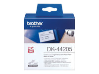 Brother DK44205 - Adhesivo extraíble - blanco - Rodillo (6,2 cm x 30,5 m) 1 bobina(s) etiquetas - para Brother QL-1050, 1060, 500, 550, 560, 570, 580, 650, 700, 710, 720 DK44205