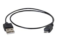 C2G USB Charging Cable - Cable de alimentación USB - USB (solo alimentación) macho a Micro-USB tipo B (solo alimentación) macho - 46 cm - negro 81708