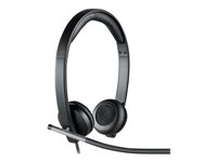 Logitech USB Headset Stereo H650e - Auricular - en oreja - cableado 981-000519