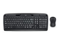 Logitech Wireless Combo MK330 - Juego de teclado y ratón - inalámbrico - 2.4 GHz - QWERTY - nórdico - negro 920-003982