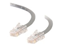 C2G Cat5e Non-Booted Unshielded (UTP) Network Crossover Patch Cable - Cable cruzado - RJ-45 (M) a RJ-45 (M) - 3 m - UTP - CAT 5e - trenzado, uniboot - gris 83284