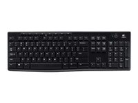 Logitech Wireless Keyboard K270 - Teclado - inalámbrico - 2.4 GHz - Alemán 920-003052