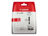 Canon CLI-551BK XL - 11 ml - Alto rendimiento - negro - original - ampolla con seguridad - depósito de tinta - para PIXMA iP8750, iX6850, MG5550, MG5650, MG5655, MG6450, MG6650, MG7150, MG7550, MX725, MX925 6443B004