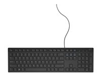 Dell KB216 - Teclado - QWERTY - español - negro - para Inspiron 17R 57XX, 17R 7720, 37XX; Latitude 7400 2-in-1, D630; OptiPlex 50XX, 5250, 90XX 580-ADGS