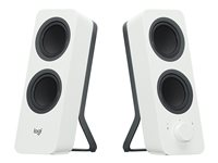 Logitech Z207 - Altavoces - para PC - canal 2.0 - inalámbrico - Bluetooth - 5 vatios (Total) - blanco 980-001293