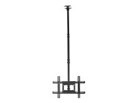 Vision Techmount VFM-C6X4/V2 - Kit de montaje (montaje de techo) - telescópica - para pantalla LCD - acero - negro - tamaño de pantalla: 37"-75" VFM-C6X4/V2