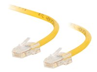 C2G Cat5e Non-Booted Unshielded (UTP) Network Crossover Patch Cable - Cable cruzado - RJ-45 (M) a RJ-45 (M) - 50 cm - UTP - CAT 5e - trenzado, uniboot - amarillo 83348