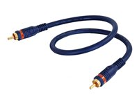 C2G Velocity - Cable para audio digital (coaxial) - RCA macho a RCA macho - 1 m - coaxial con triple apantallamiento 80263