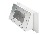 Crestron - Kit de montaje (carcasa, montura angulada) - multisuperficie - para pantalla sensible al tacto - plástico - smooth white - se puede instalar en una superficie, instalado en la pared, instalado sobre cristal - para Crestron TSW-1070-MSMK-B-S, TSW-1070-MSMK-W-S; Touch Screen TSW-770-B-S, TSW-770-W-S TSW-770/1070-MSMK-ANG-W-S