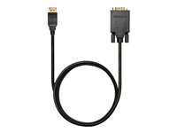 Kensington - Cable adaptador - DisplayPort (M) a HD-15 (VGA) (M) - DisplayPort 1.2 - 1.83 m - pasivo, compatibilidad con 1080p - negro K33024WW