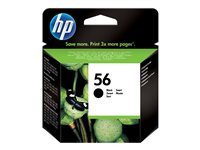 HP 56 - 19 ml - negro - original - cartucho de tinta - para Deskjet 51XX; Officejet 42XX, 56XX, J5508, J5520; Photosmart 7550; psc 1110, 12XX, 13XX C6656AE#ABE