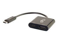 C2G USB C to HDMI Audio/Video Adapter w/ Power Delivery - USB Type C to HDMI Black - Adaptador de vídeo externo - USB-C - HDMI - negro 80492