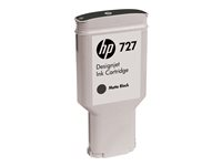 HP 727 - 300 ml - gran capacidad - negro mate - original - DesignJet - cartucho de tinta - para DesignJet T1500, T1530, T2500, T2530, T920, T930 C1Q12A