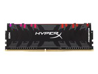 HyperX Predator RGB - DDR4 - kit - 32 GB: 2 x 16 GB - DIMM de 288 contactos - 3600 MHz / PC4-28800 - CL17 - 1.35 V - sin búfer - no ECC - negro HX436C17PB3AK2/32