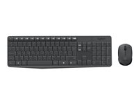 Logitech MK235 - Juego de teclado y ratón - inalámbrico - 2.4 GHz - Internacional de EE. UU. 920-007931