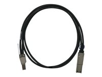 QNAP - Cable externo SAS - SAS 6Gbit/s - 4 x Mini SAS HD (SFF-8644) (M) a 4 x Mini SAS de 26 pines (M) - 50 cm - negro - para P/N: QXP-820S-B3408 CAB-SAS05M-8644-8088