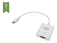 Vision TC-USBCHDMI - Adaptador de vídeo externo - USB-C 3.1 - HDMI - blanco - al por menor TC-USBCHDMI