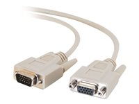 C2G Economy - Cable alargador VGA - HD-15 (VGA) (M) a HD-15 (VGA) (H) - 5 m - moldeado, tornillos de mariposa 81169