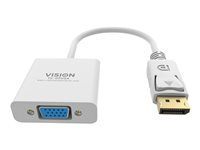 Vision - Vídeo conversor - DisplayPort - VGA - blanco TC-DPVGA