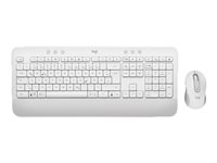 Logitech Signature MK650 for Business - Juego de teclado y ratón - inalámbrico - 2.4 GHz, Bluetooth LE - QWERTZ - checo - blanco hueso 920-011034